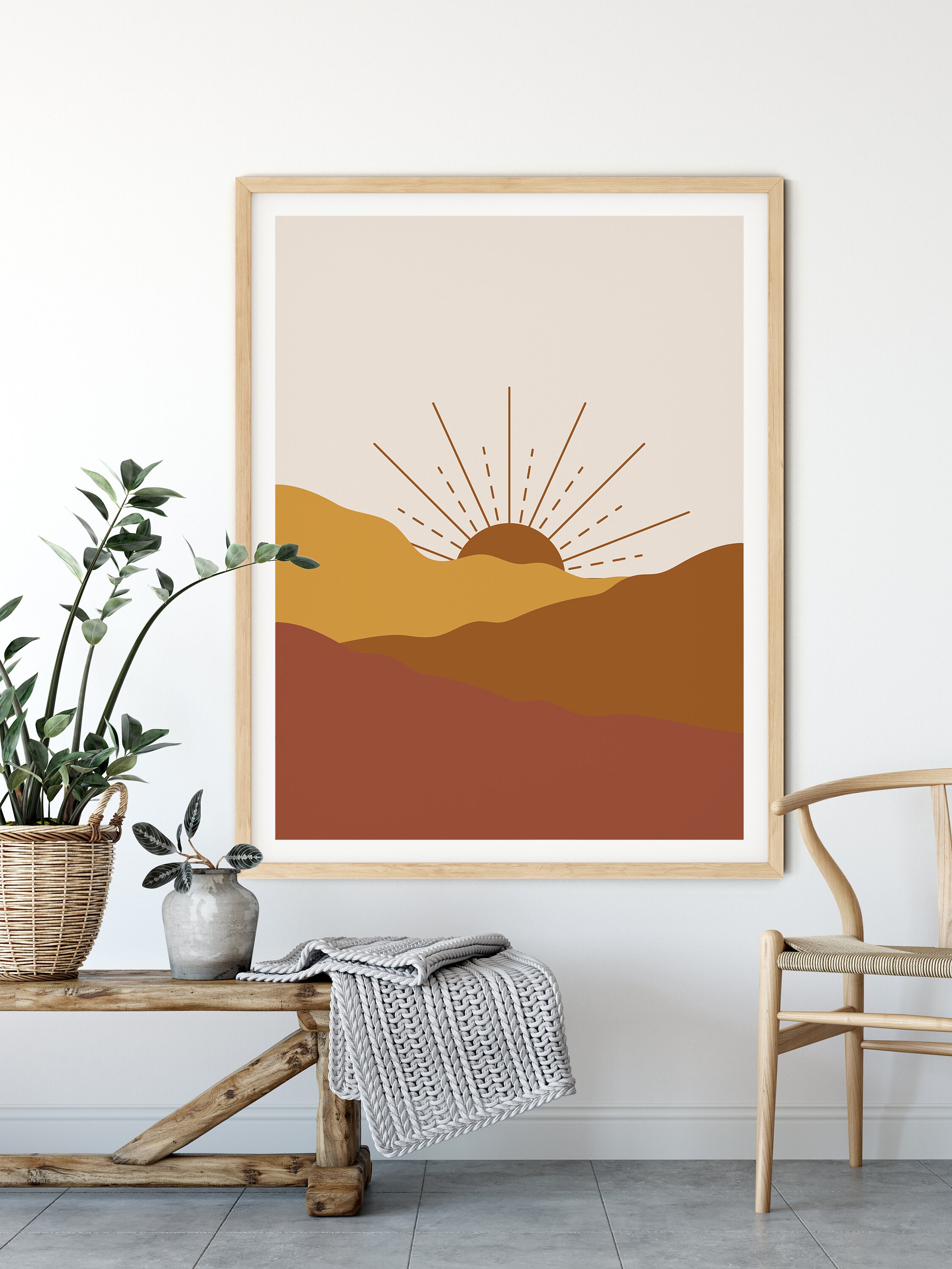 Boho Wall Art Boho Bedroom Boho Art Prints Printable Art Burnt | Etsy