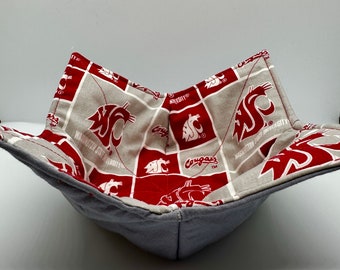 Microwave Bowl Cozy - Handmade, Quilters Cotton, Wrap and Zap Batting