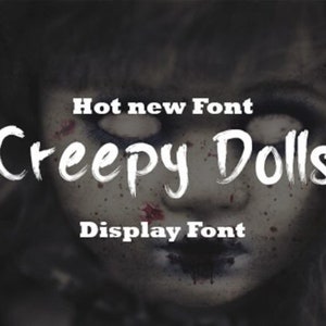Griezelig lettertype, digitale download, Halloween-lettertype, griezelig lettertype, cricut, silhouet