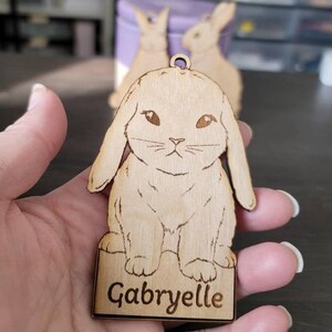 DIY Easter Basket Name Tags | Easter Rabbit Tags | Easter Bunny Place Cards | Name Tags | Wood Blank|