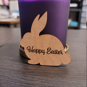SVG Digital File | DIY Easter Basket Name Tags |  Cartes de place de lapin de pâques | Nom Tags | Blanc de bois| Glowforge | Cricket | Silhouette