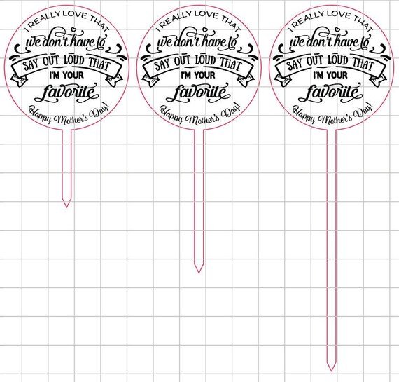 SVG Digital File / Plant Stake / Garden Stake / Flower Bouquet Etsy