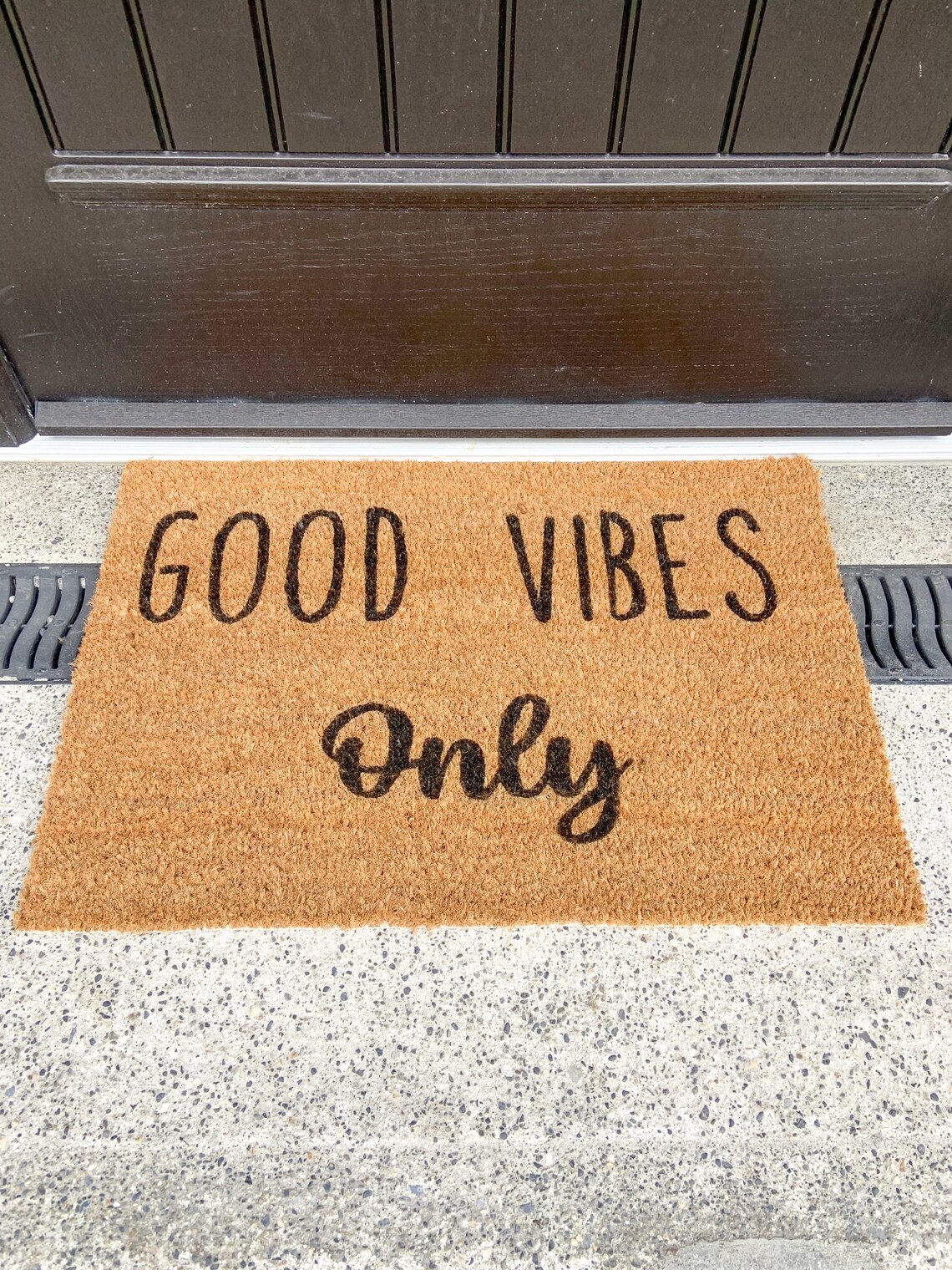Good Vibes Only Door Mat Positive Quote Doormat Etsy