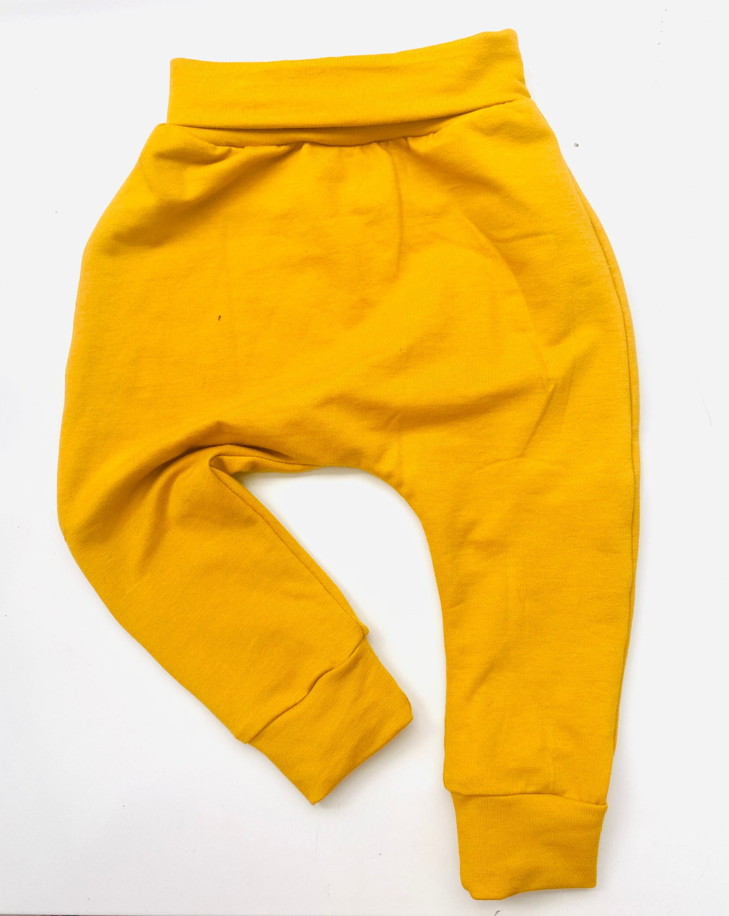 Mustard harem leggings baby and toddler pants unisex baby Etsy