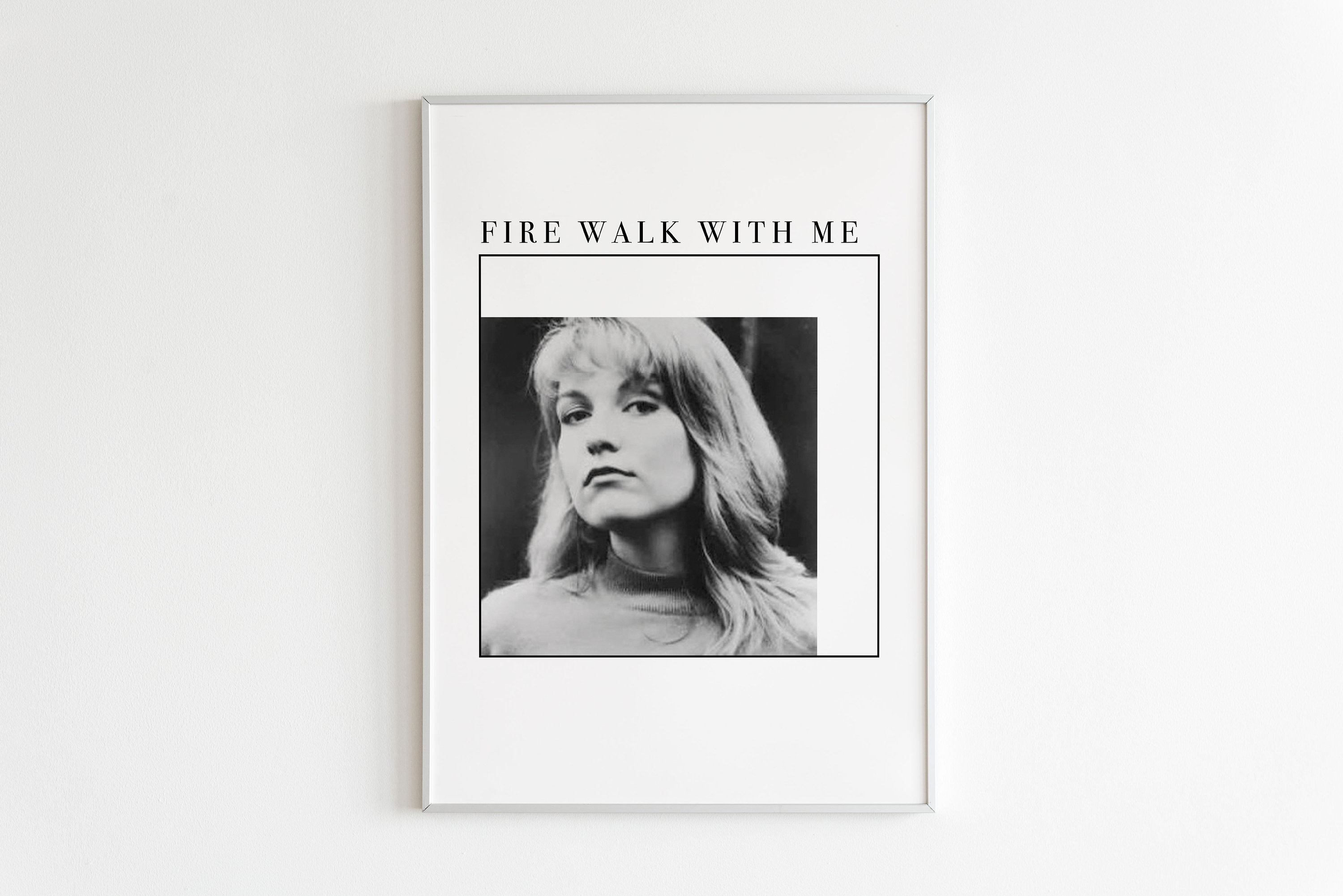 Laura Palmer Print Twin Peaks Wall Art Fire Walk With Me Etsy