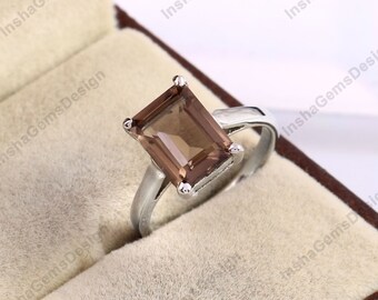 Midi ring,Unique ring,Minimalist ring Statement Ring Vintage Ring Anniversary ring Handmade ring Smoky Quartz ring,Boho ring