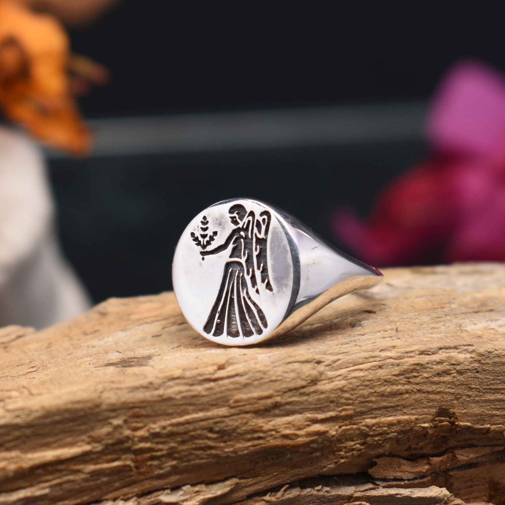 Women Virgo Ring Virgo Zodiac Ring 925 Sterling Etsy UK