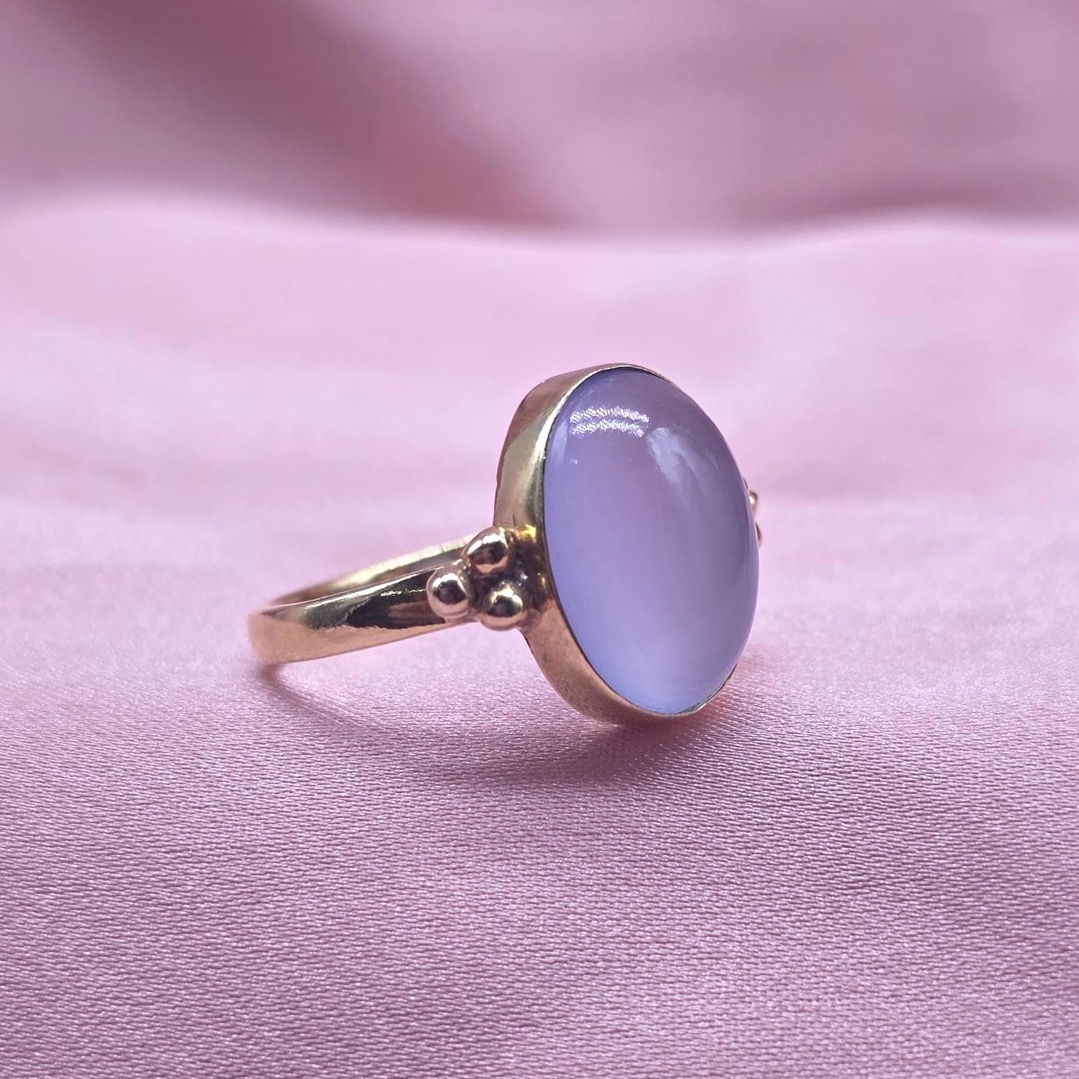 Lavender Chalcedony Ring - Etsy