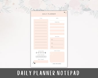 Daily Planner Notepad - Notepad Planner - Office Planner - Daily Planner