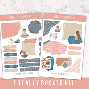 Kit di adesivi per diario totalmente prenotato - Kit di adesivi per diario proiettile - Kit di adesivi per pianificatore - Kit di diario - Kit di adesivi per libri
