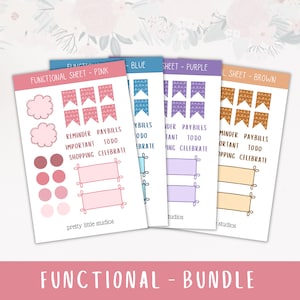 Fogli adesivi settimanali funzionali - Adesivi bullet journal - Adesivi planner - Adesivi di pianificazione