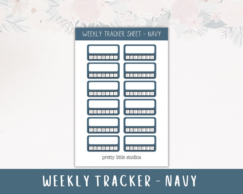 Weekly Tracker Sticker Sheet - Bullet Journal Stickers - Planner ...