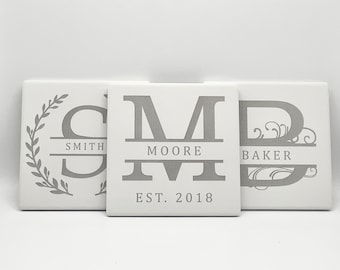 Personalized Ceramic Coasters- Set of 4