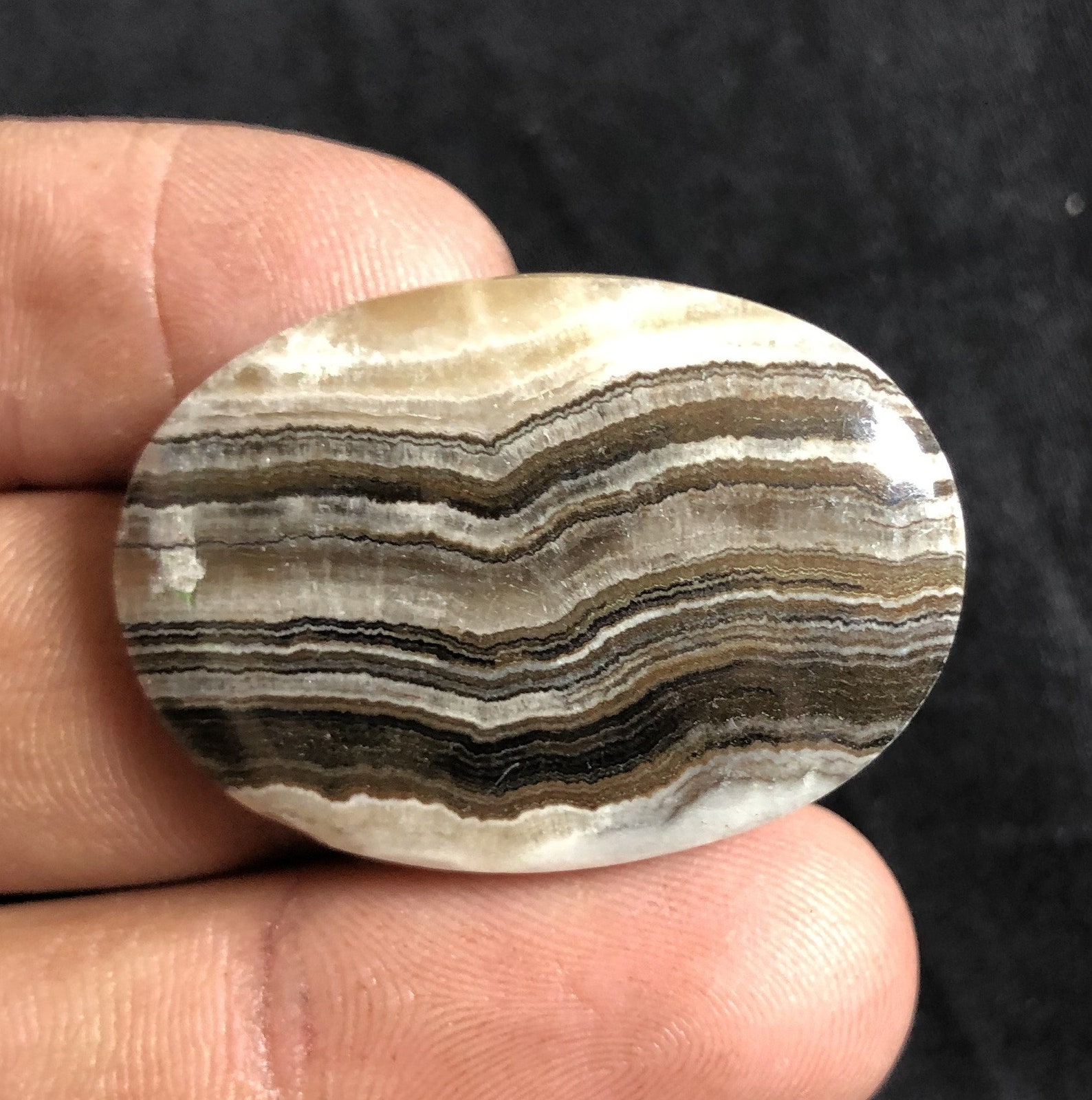 Natural Zebra Jasper Gemstone 36x25x5mm Zebra Jasper Cabochon Etsy