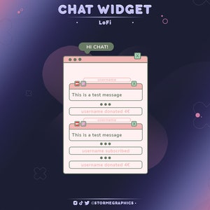 Cute Moon Twitch Widget Chat Galaxy Streamelements Chat Celestial ...