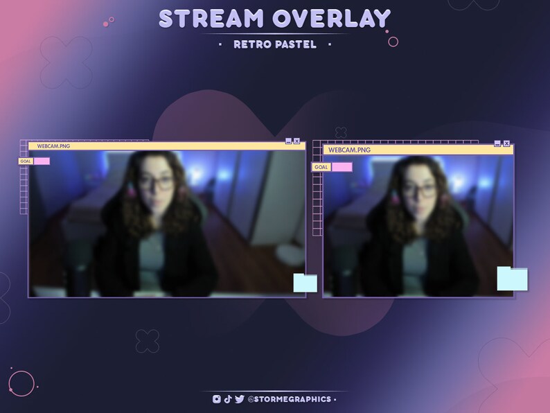 Animated 8bit Disk Overlay Computer Stream Package Windows Twitch Pack ...