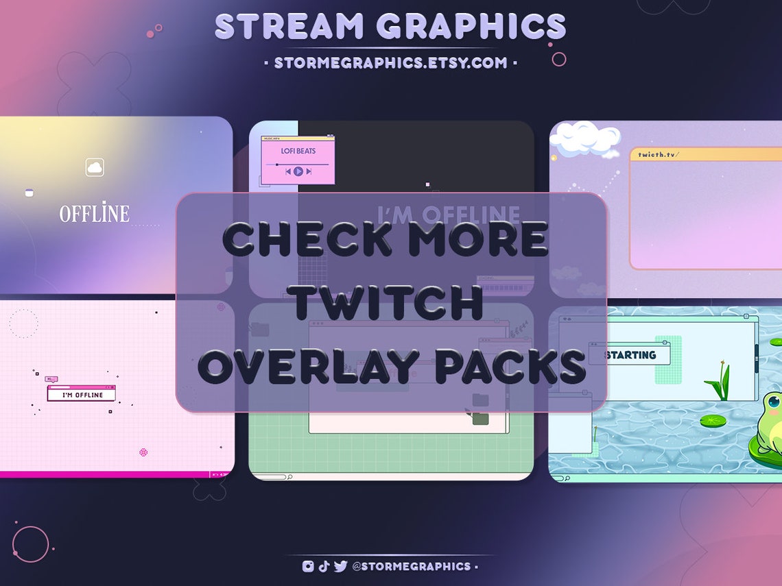 Cute Moon Twitch Widget Chat Galaxy Streamelements Chat Celestial ...