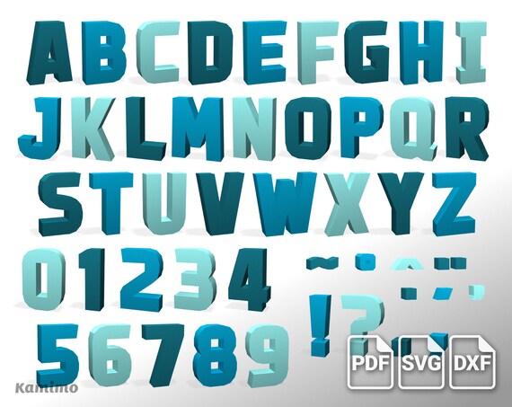 Alphabet Papercraft