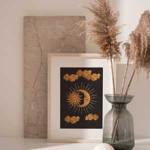 Sun and Moon Print: Celestial Witchy Wall Art image 6