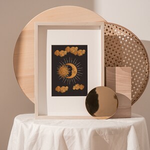Sun and Moon Print: Celestial Witchy Wall Art image 7