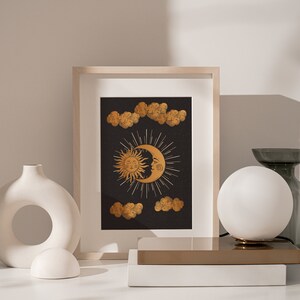 Sun and Moon Print: Celestial Witchy Wall Art image 8