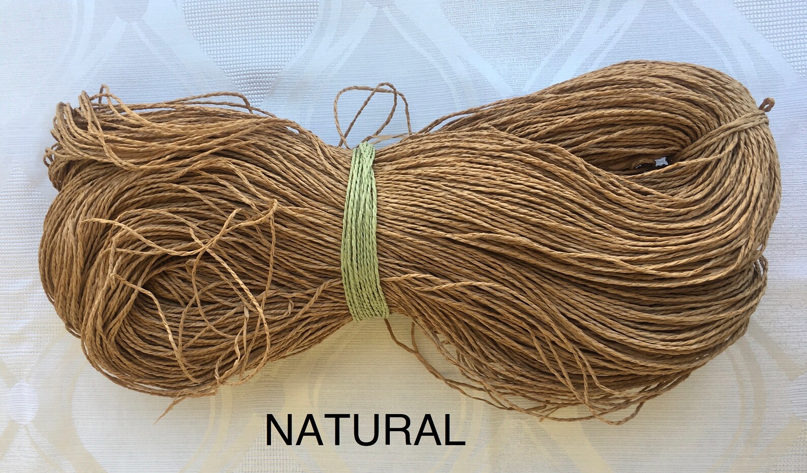 Natural Raffia Paper Skein Yarn 2 Ply Natural Twisted Craft Etsy