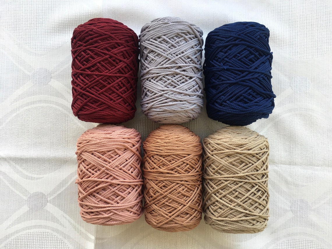 3 mm Polyester Soft Macrame Cord Wedding Cord 250 g 8.8 oz/ | Etsy