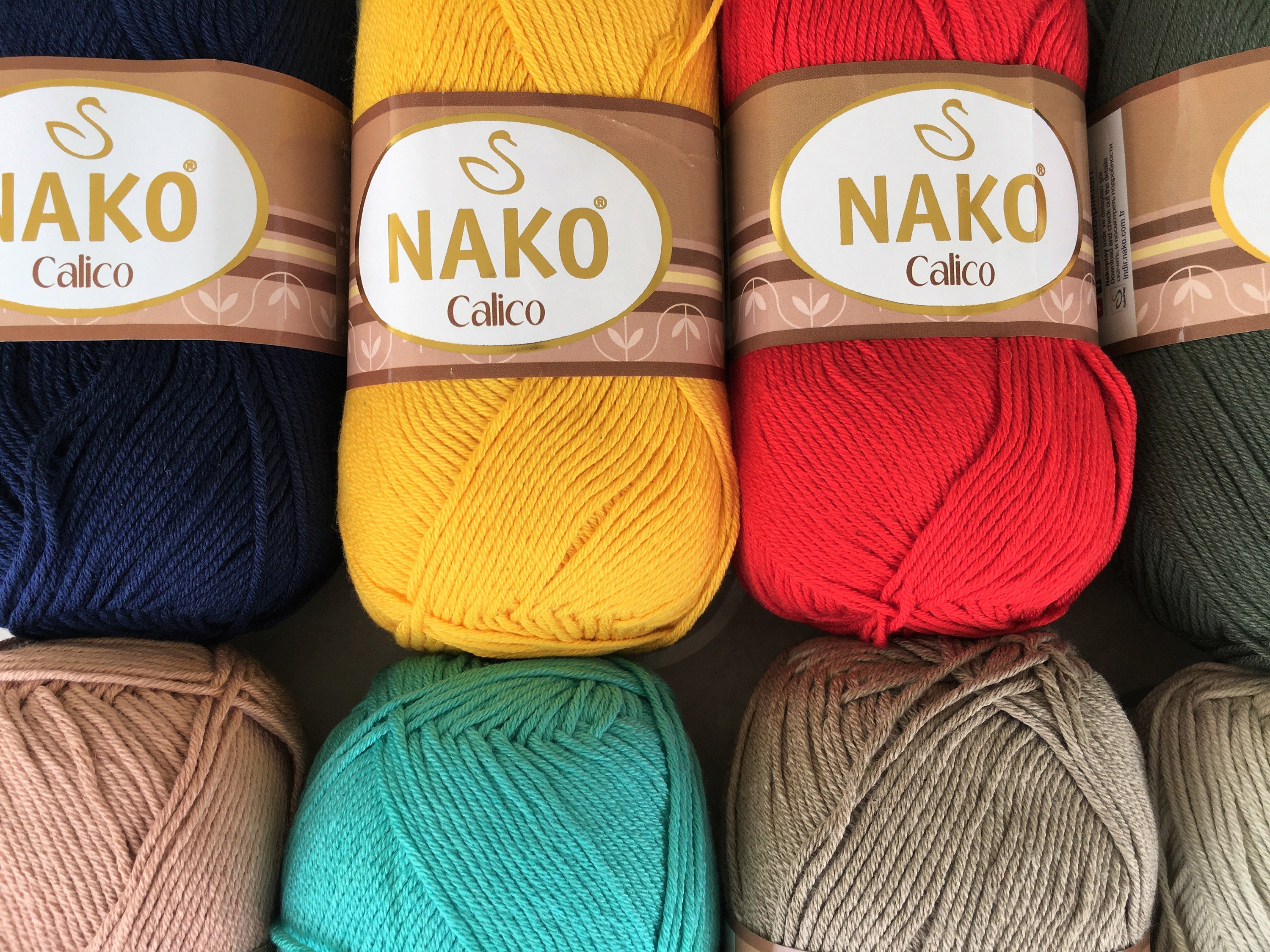 Soft Cotton Yarn, Crochet Yarn, Crocheting Yarn, NAKO Calico, Amigurumi  Yarn, Summer Yarn, Baby Yarn, Yarn, Amigurumi Yarn, Turkish Yarns, 