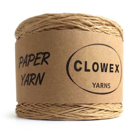 Clowex Craft Raffia Paper Yarn, Twisted Cord for Crochet, Gift