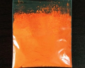 Orange Neon fluoreszierendes Mica Pigment Pulver 3g-100g, Epoxidharz, Nail Art Lack, Makeup, Seife