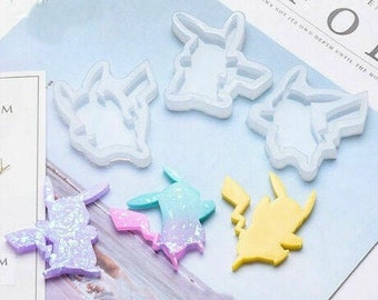 Small Pikachu Silicone Pendant Mold Resin Mould Epoxy Casting DIY Craft Making Tool