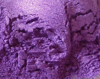 Pigmentos en polvo de mica púrpura natural 3-50g Vela Bombas de baño Jabón cosmético