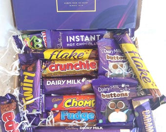Gepersonaliseerde Cadbury-chocolademand cadeau/traktatiedoos /verjaardag /vaderdag /knuffel in een doos/