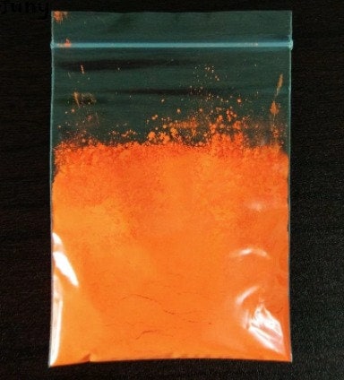 Mica Powder for Resin , Soap Dye, Candle Making, Slime etc.(15 Grams, Light  Orange Color)