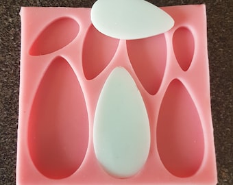 Handmade TearDrop Silicone Mould, Wax Melt Resin Pendant, Earring Mold