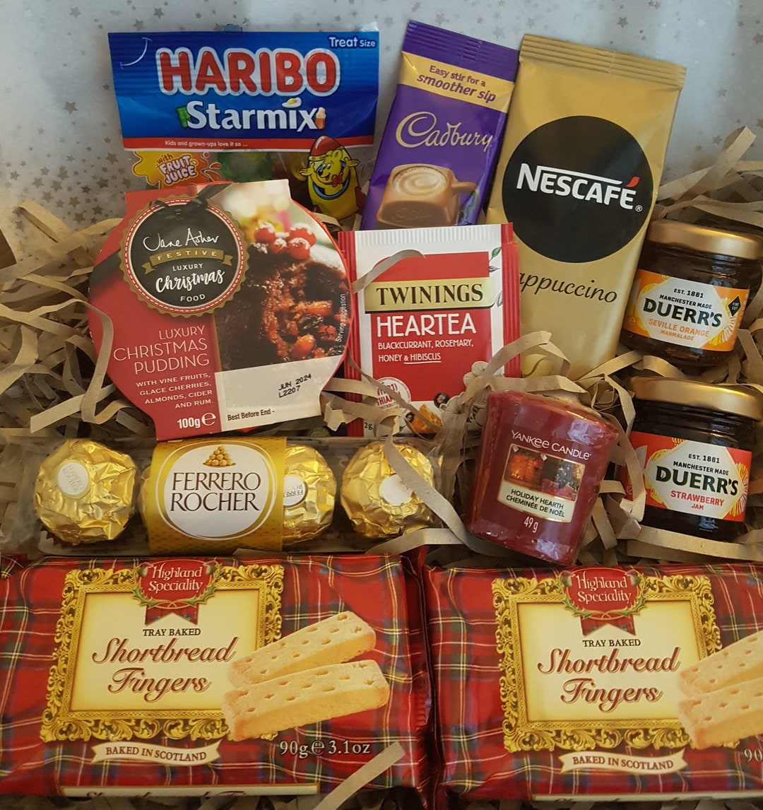 Christmas Food Hamper Gift Wrap Gift Box Set for Him Her Etsy UK