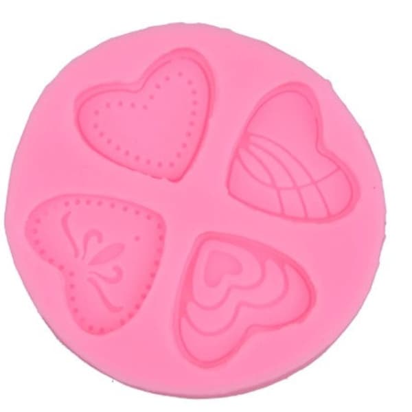 Silicone Heart Loving Shaped Baking Mold Fondant Cake Tool Chocolate Candy Cookies Pastry Soap Moulds