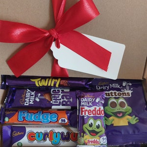 Chocolate Bar Gift Box/ Hamper Gift Box/ Personalised Gift Tag / Treat Box / Happy Birthday / Fathers Day / Hug in a box zdjęcie 5