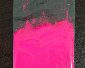 Hot Pink Neon Fluorescent Mica Pigment Powder 3g-150g, Epoxy Resin, Nail Art Polish, Makeup, Soap