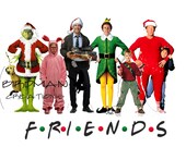 Friends Christmas Movies Grinch Home Alone Elf Griswold Sublimation