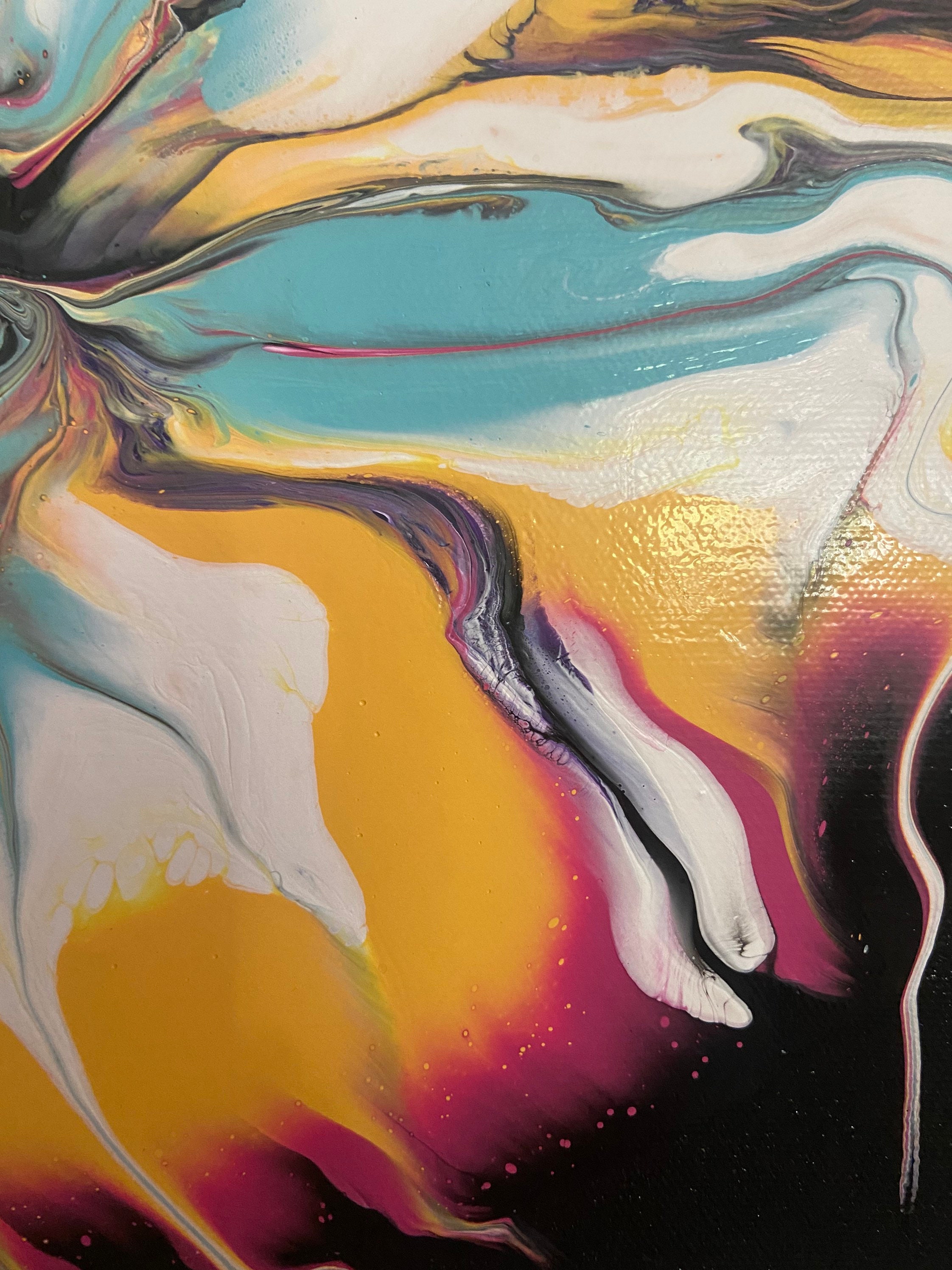 Acrylic Pour Painting Gifts Birthday Wedding Anniversaries Etsy