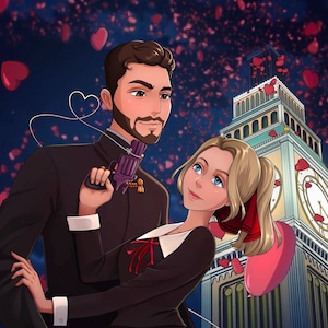 Custom Anime Portrait. Family or Couple Portrait From Photo Birthday, Anniversary. Best Gift Idea Wife, Husband, Girlfriend or Boyfriend.