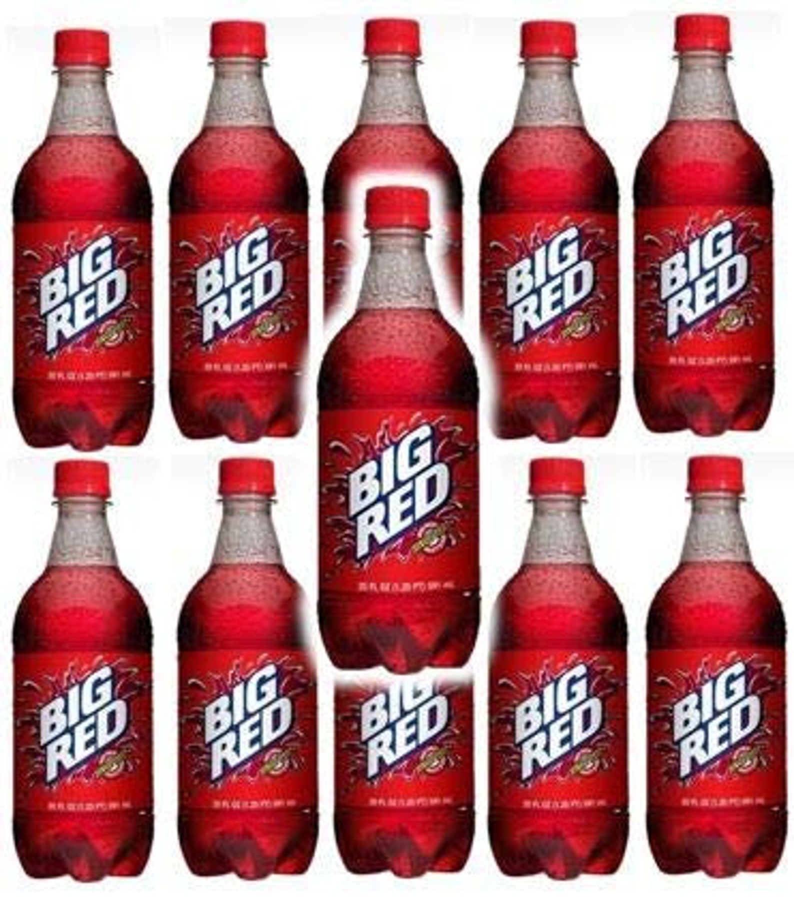 Big Red Cream Soda Flavor Soda 20oz Pack of 10 Etsy