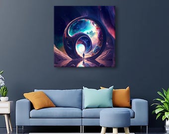Infinite Dreamscape Abstract Infinity Art Poster – Bold, Vibrant & Motivational Wall Art for Modern Handcrafted Home Decor | Free Shipping