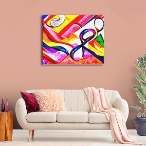 Infinity Symbol Above A Rainbow Abstract Art Modern Art