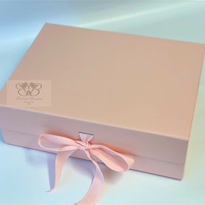 Pink Magnetic Gift Box Luxury Birthday Wedding Bridesmaid Hamper Christering UK 