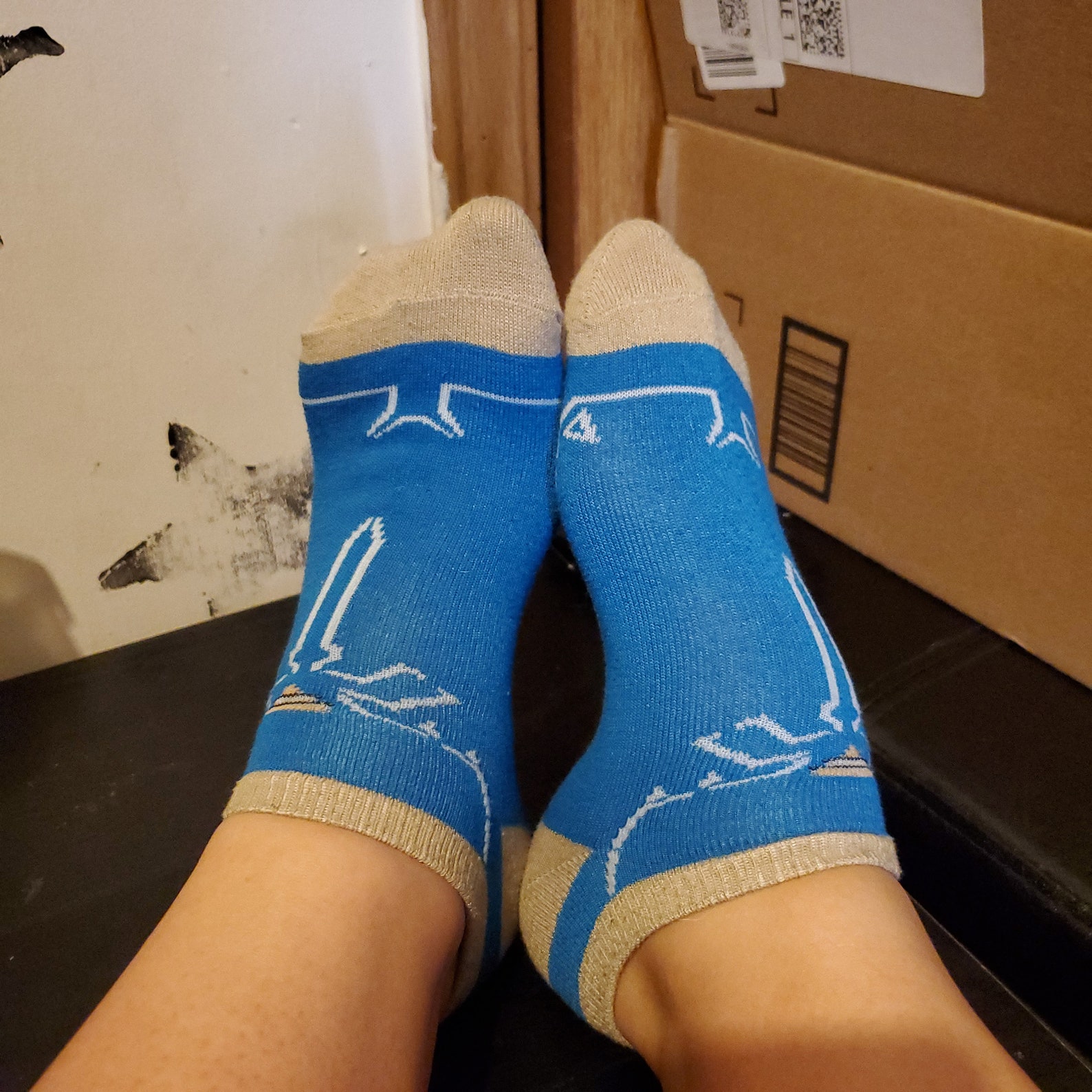 Well worn gamer girl socks legend of zelda Etsy