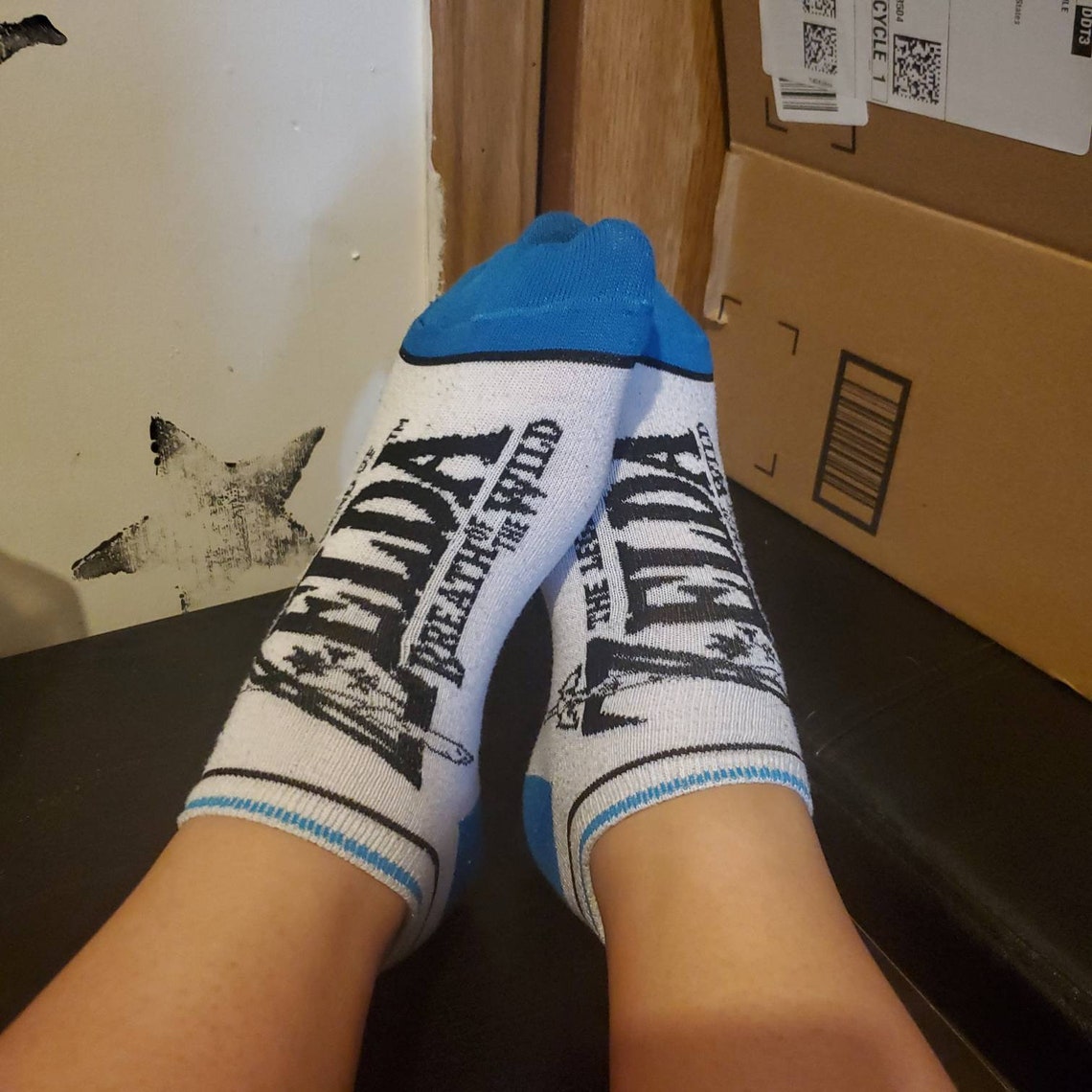 Well worn gamer girl socks legend of zelda Etsy