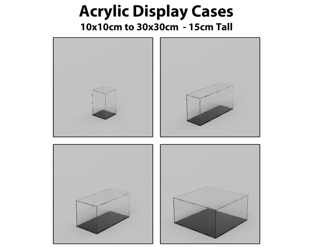 Acrylic Display Case Clear Box 15cm Tall Etsy Australia
