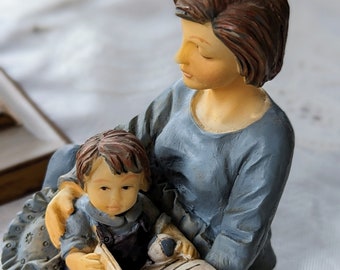 Vintage K.S. Collection Mother & Son Figurines